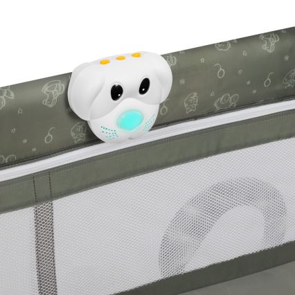 Lionelo - Prenosni krevetić SVEN PLUS bež-maslinasti