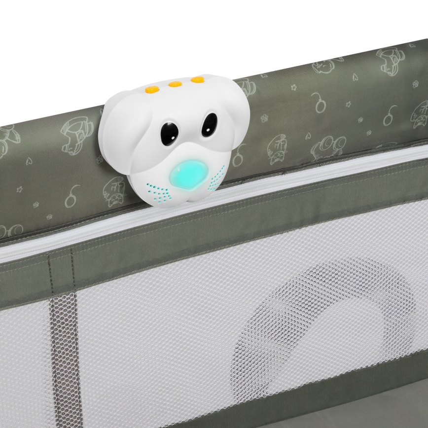 Lionelo - Prenosni krevetić SVEN PLUS bež-maslinasti