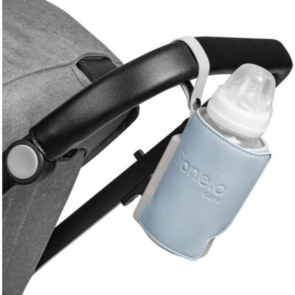 Lionelo - Punivi grejač bočica THERMUP GO PLUS 10W/5V plava/siva