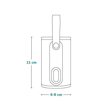 Lionelo - Punjivi grejač za bočice THERMUP GO 18W/5V sivo-srebrni