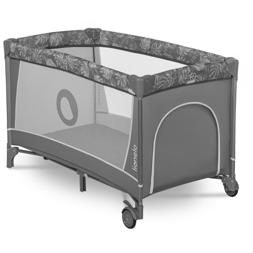 Lionelo - Putni krevetac FLOWER Grey Stone