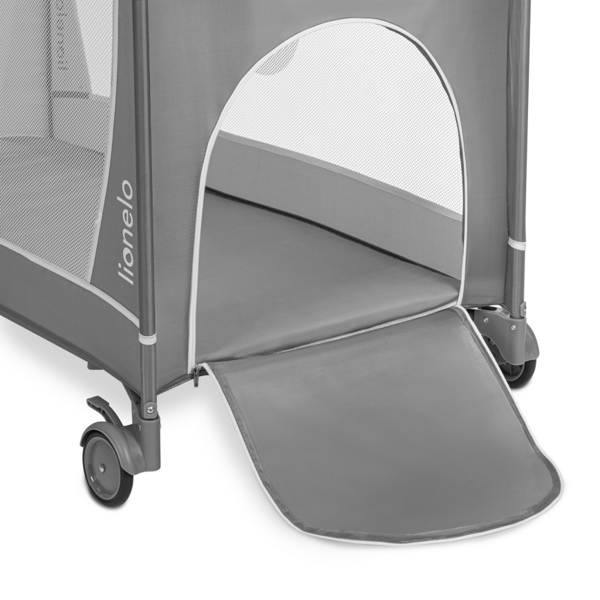 Lionelo - Putni krevetac FLOWER Grey Stone