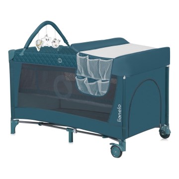 Lionelo - Putni krevetac FLOWER Zelena Tirkizna