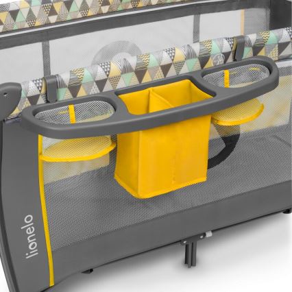 Lionelo - Putni krevetac SVEN PLUS siva/žuta