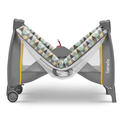 Lionelo - Putni krevetac SVEN PLUS siva/žuta