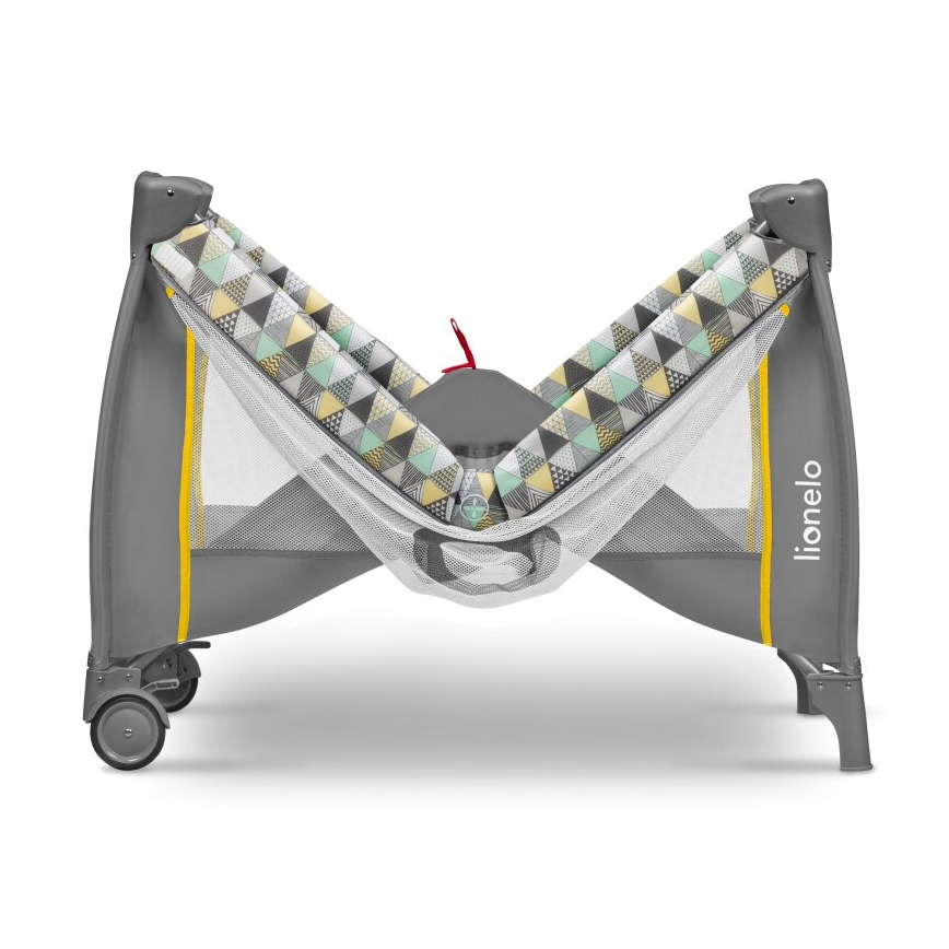 Lionelo - Putni krevetac SVEN PLUS siva/žuta