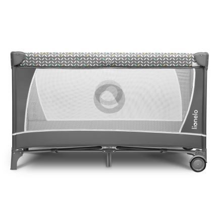 Lionelo - Putni krevetić FLOWER Sivi Skandi