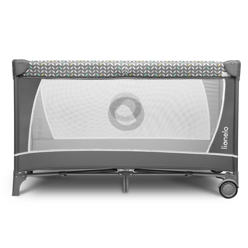 Lionelo - Putni krevetić FLOWER Sivi Skandi