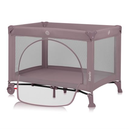 Lionelo - Putni krevetić LAURA ružičasto-nude