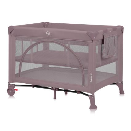 Lionelo - Putni krevetić LAURA ružičasto-nude