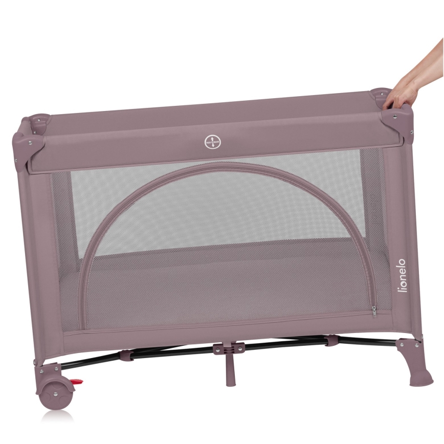 Lionelo - Putni krevetić LAURA ružičasto-nude