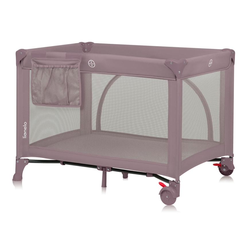 Lionelo - Putni krevetić LAURA ružičasto-nude