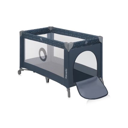 Lionelo - putni krevetić STEFI plavo-siva