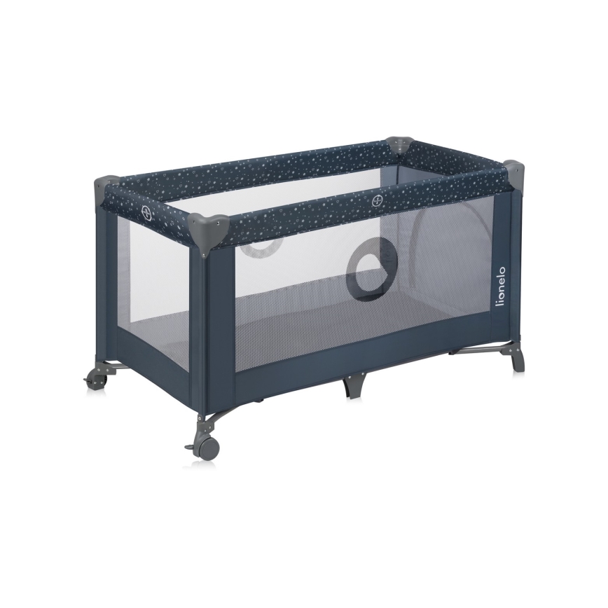 Lionelo - putni krevetić STEFI plavo-siva