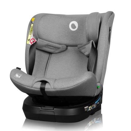 Lionelo - Rotirajuće auto-sedište BRAVE i-Size sa bazom 40-150 cm Grey Stone