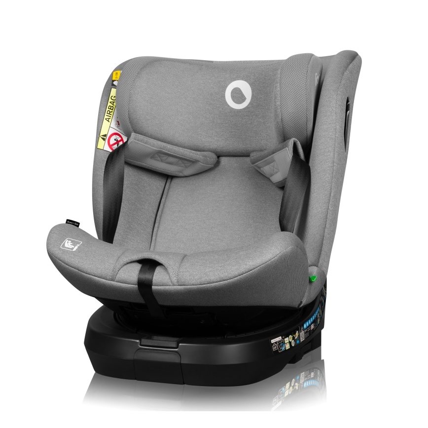 Lionelo - Rotirajuće auto-sedište BRAVE i-Size sa bazom 40-150 cm Grey Stone
