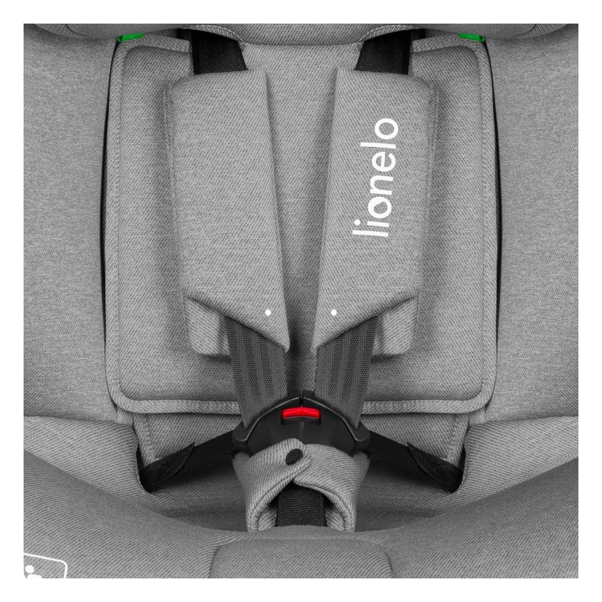 Lionelo - Rotirajuće auto-sedište BRAVE i-Size sa bazom 40-150 cm Grey Stone