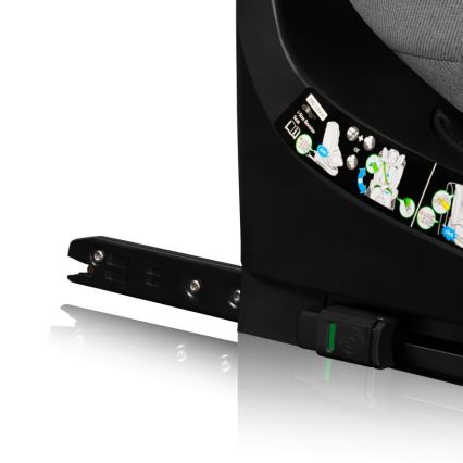 Lionelo - Rotirajuće auto-sedište BRAVE i-Size sa bazom 40-150 cm Grey Stone