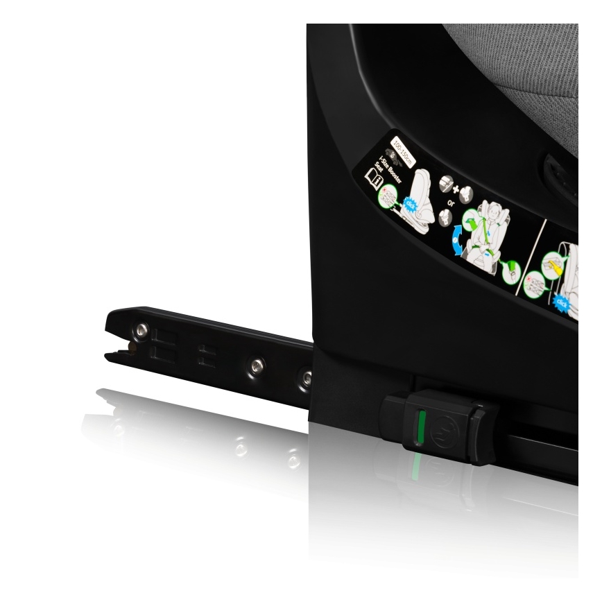 Lionelo - Rotirajuće auto-sedište BRAVE i-Size sa bazom 40-150 cm Grey Stone