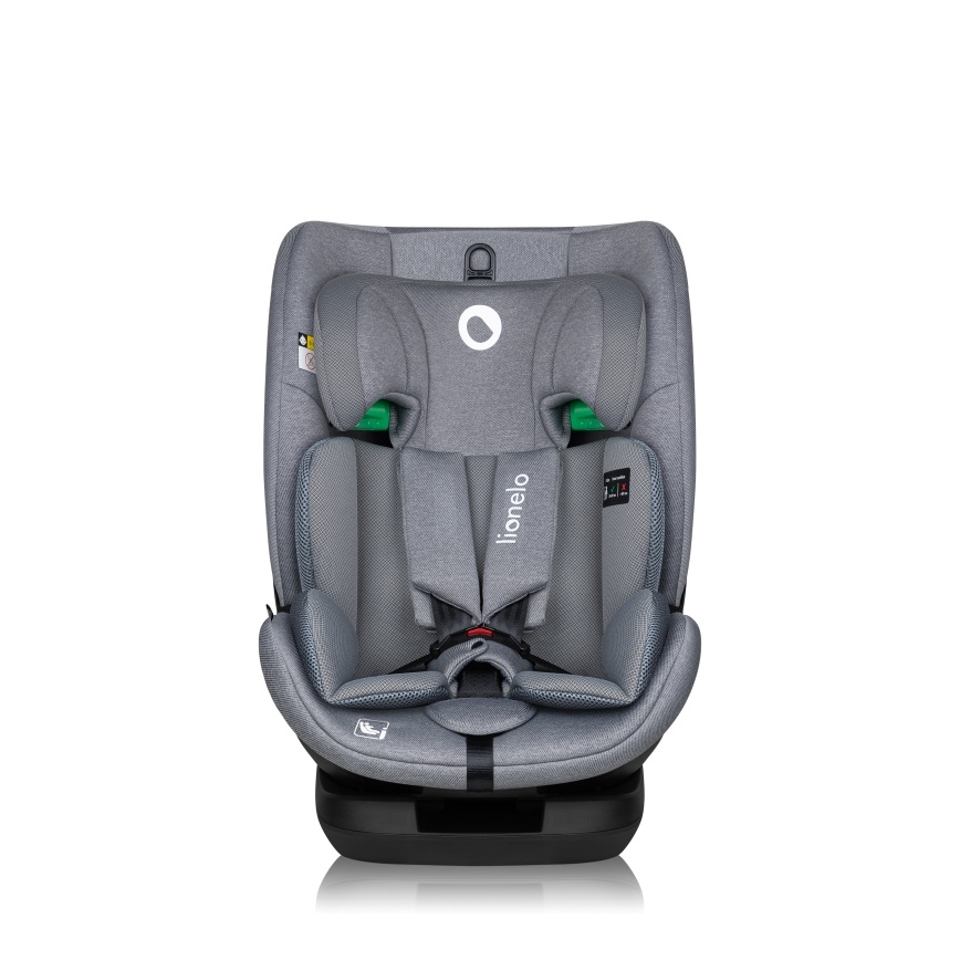 Lionelo - Rotirajuće auto-sedište sa bazom LAVENDER i-Size 76-150 cm Siva Stone