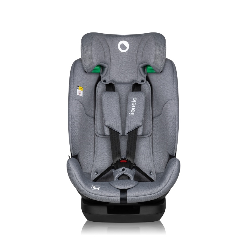 Lionelo - Rotirajuće auto-sedište sa bazom LAVENDER i-Size 76-150 cm Siva Stone