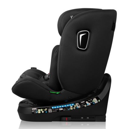 Lionelo - Rotirajuće autosedište sa bazom BRAVE i-Size 40-150 cm Crni karbon