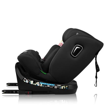 Lionelo - Rotirajuće autosedište sa bazom BRAVE i-Size 40-150 cm Crni karbon