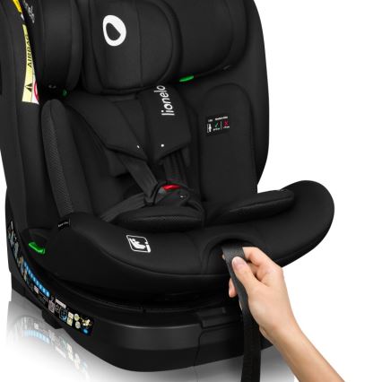 Lionelo - Rotirajuće autosedište sa bazom BRAVE i-Size 40-150 cm Crni karbon