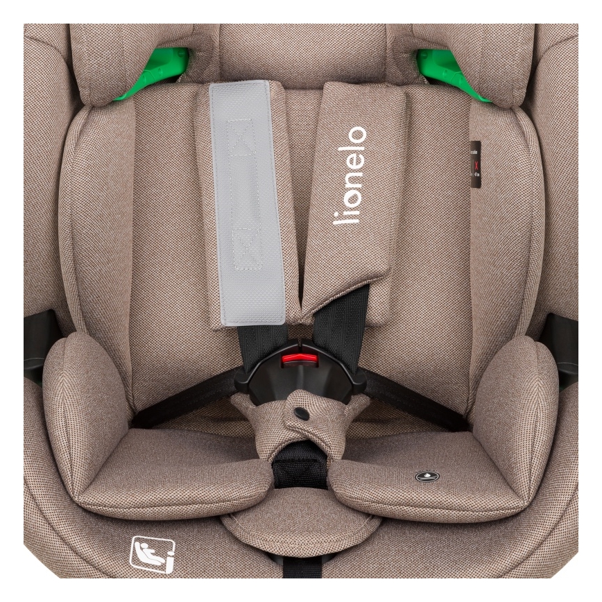 Lionelo - rotirajuće autosedište sa bazom LAVENDER i-Size 76-150 cm Bež Latte