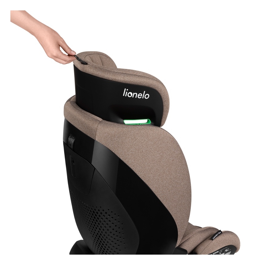 Lionelo - rotirajuće autosedište sa bazom LAVENDER i-Size 76-150 cm Bež Latte