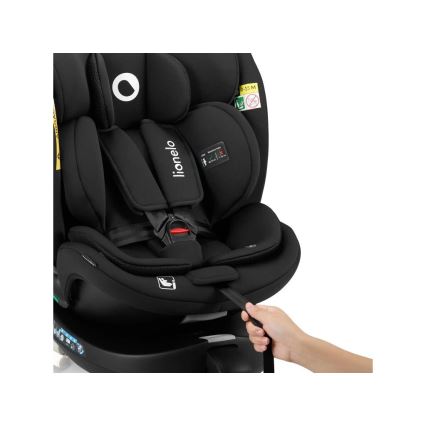 Lionelo - Rotirajuće autosedište sa bazom NAVY i-Size 40-150 cm crno