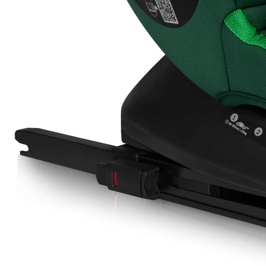 Lionelo - Rotirajuće dečije autosedište sa bazom BASTIAAN i-Size 40-150 cm Green Forest