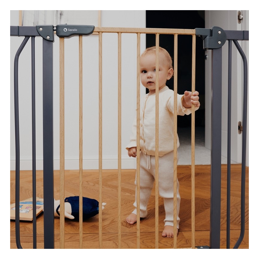 Lionelo - Sigurnosna kapija TRUUS SLIM crna/bež