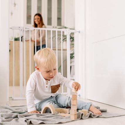 Lionelo - Sigurnosna ograda TRUUS SLIM LED 1xAAA bela