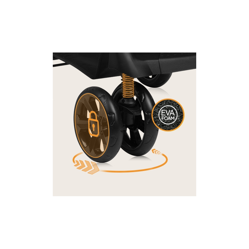 Lionelo - Sportska kolica EMMA PLUS bež/crna