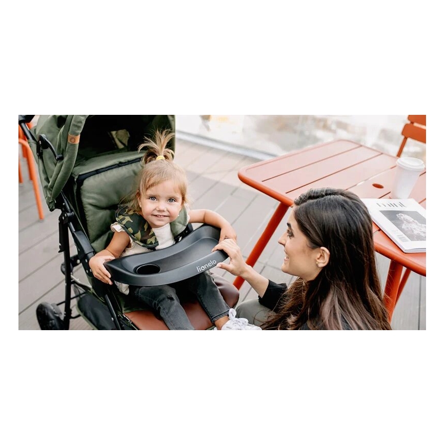 Lionelo - Sportska kolica EMMA PLUS zelena/crna