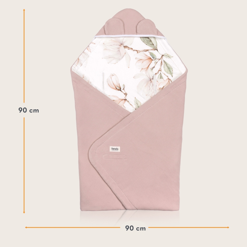 Lionelo - Zavinovačka za autosedište TRAVEL SWADDLE 90x90 cm Bež magnolija