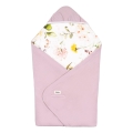 Lionelo - Zavinovačka za autosedište TRAVEL SWADDLE 90x90 cm Roze cvet