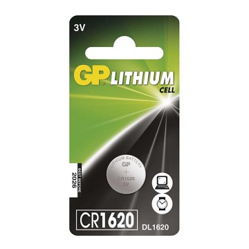 Litijumska dugmićasta baterija CR1620 GP LITHIUM 3V/75 mAh