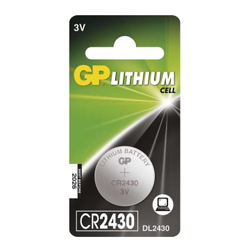Litijumska dugmićasta baterija CR2430 GP LITHIUM 3V/300 mAh