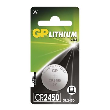Litijumska dugmićasta baterija CR2450 GP LITHIUM 3V/600 mAh