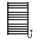 Ljestvičasti radijator za kupatilo HF OXFORD 170W/230V 77x53 cm crni