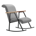 Ljuljaća fotelja LUNI siva