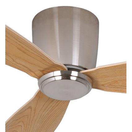 Lucci air 210519 - Stropni ventilator AIRFUSION RADAR sjajni hrom/drvo prečnika 132 cm + daljinski upravljač