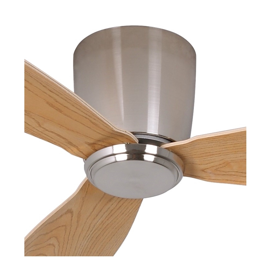 Lucci air 210519 - Stropni ventilator AIRFUSION RADAR sjajni hrom/drvo prečnika 132 cm + daljinski upravljač