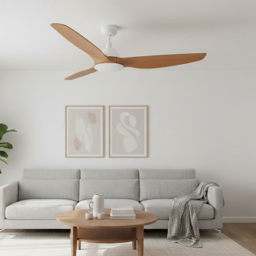 Lucci air 211011 - Plafonski ventilator AIRFUSION TYPE A, prečnika 152 cm, braon/bela + daljinski upravljač