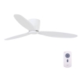 Lucci Air 212870 - Stropni ventilator AIRFUSION RADAR drveni/beli prečnik 132 cm + daljinski upravljač