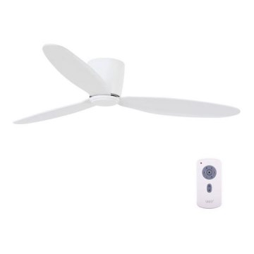 Lucci Air 212870 - Stropni ventilator AIRFUSION RADAR drveni/beli prečnik 132 cm + daljinski upravljač