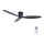 Lucci Air 212884 - plafonski ventilator AIRFUSION RADAR crne boje, prečnik 132 cm + daljinski upravljač