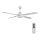 Lucci air 212898 - LED prigušiva plafonski ventilator MOONAH 1xGX53/21W/230V bela, prečnik 122 cm + daljinski upravljač